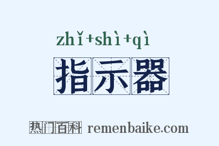 指示器是什么意思的图片